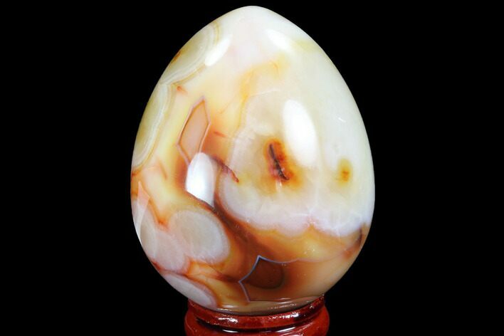 Colorful Carnelian Agate Egg - Madagascar #98572